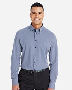 Devon & Jones DG535-Men's CrownLux Performance Tonal Mini Check Woven Dress Shirt