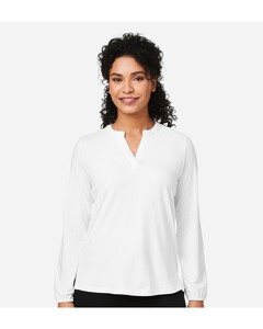 Devon & Jones DP122W-Women's Raleigh Half-Placket Knit Top