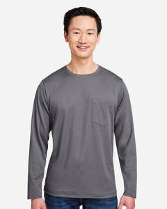 Harriton M118L-Unisex Charge Snag and Soil Protect Long Sleeve T-Shirt