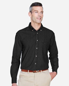 Harriton M550T Men's Tall-Men's Tall Denim Shirt Men's Tall