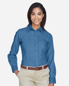 Harriton M550W Female-Women's Denim Shirt Female