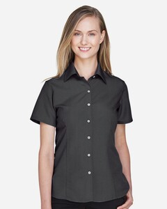 Harriton M560W Female-Women's Barbados Textured Camp Shirt Female
