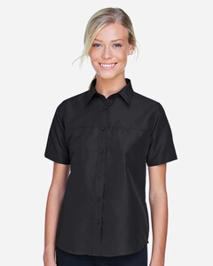 Harriton M580W Female-Women's Key West Short Sleeve Performance Staff Shirt Female