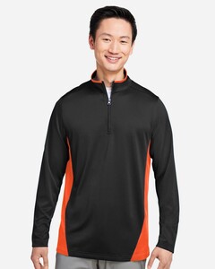 Harriton M786 Adult-Men's Flash Snag Protection Plus IL Colorblock Quarter-Zip Pullover Adult