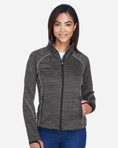 North End 78697-Women's Flux Mélange Bonded Fleece Jacket