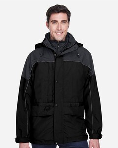 North End 88006-Men's 3-in-1 Two-Tone Parka