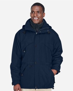 North End 88007-Men's 3-in-1 Parka with Dobby Trim