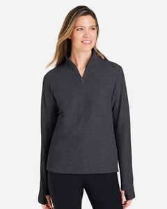 North End NE725W-Women's Spirit Textured Quarter-Zip Pullover