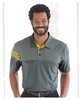 Adidas A213 Heathered 3-Stripes Colorblock Sport Shirt