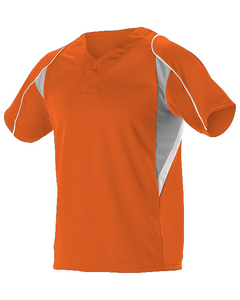 Youth & Adult Orange Full Button Baseball Jersey