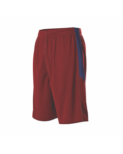 Adult Single Ply Reversible Mesh Shorts Red Alleson Athletic 589PSP Red