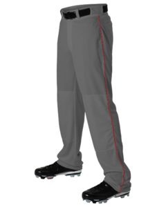 Youth Baseball Pant With Braid Gray Alleson Athletic 605WLBY Gray