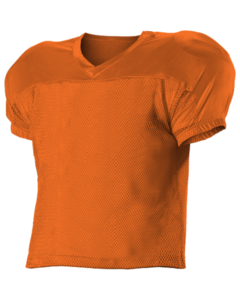 Champion Authentic Blank Orange Football Mesh Practice Jersey Mens Size L /  XL