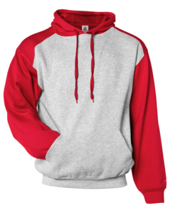 Youth Athletic Fleece Sport Hoodie Red Badger 244900 Red