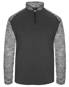 Sport Blend 1/4 Zip Gray Badger 419700 Gray