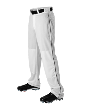  Alleson Athletic Crush Men's Baseball Pant with Braid.  Breathable Pants with Dura-Stretch Fabric for All-Day Wear. Color Baseball  Pants with Belt Loop (Style 655WLP), White : Clothing, Shoes & Jewelry