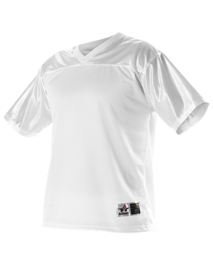 Alleson Athletic 712y Youth Practice Football Jersey - White - L/XL