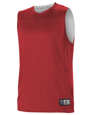 Alleson Athletic Blank Reversible Game Jersey - XL / Red/ White