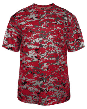 Digital Camo Jersey 4180 Performance B-Core Tee by Badger Sports