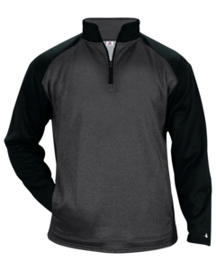 Sport Heather Tonal Fleece 1/4 Zip Badger 148500