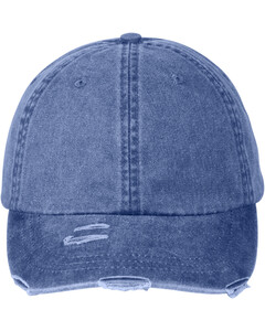 Classic Pigment Distressed Dad Hat Blue Adams LP108 Blue