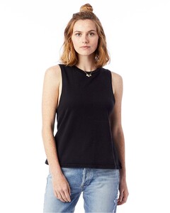 Women's Heavy Wash Muscle Tank Black Alternative Apparel 01016CG Black