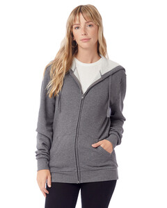 Unisex Eco-Cozy Fleece Zip-Up Hoodie Heather Alternative Apparel 8805PF Heather