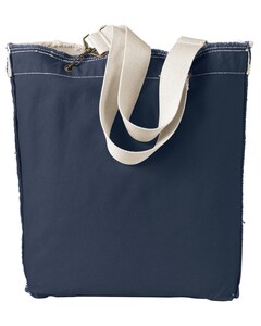 Direct-Dyed Raw-Edge Tote Bag Navy Authentic Pigment 1906 Navy