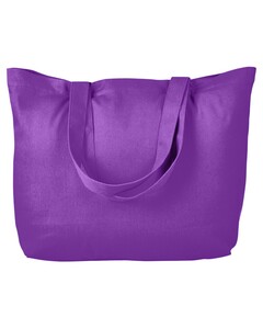 Cotton Twill Horizontal Shopper Purple BAGedge BE102 Purple