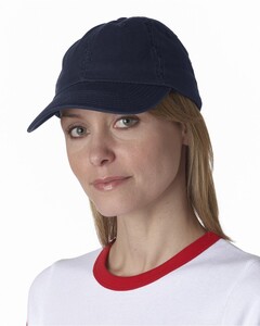 Washed Chino Twill Unstructured Cap Navy Bayside BA3630 Navy