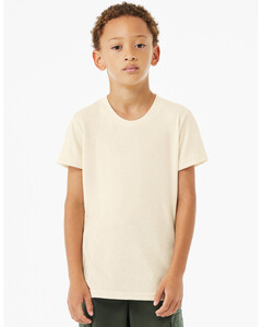 Youth Heather CVC Short-Sleeve T-Shirt Natural Bella + Canvas 3001YCVC Natural