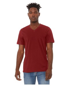 Men's 4.2 oz. Delancey V-Neck Red Bella + Canvas 3005 Red