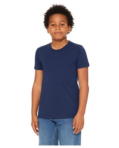Youth Triblend Short-Sleeve T-Shirt Blue Bella + Canvas 3413Y Blue