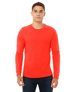 Unisex Long Sleeve T-Shirt Red Bella + Canvas 3501 Red