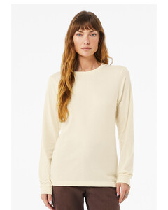 Unisex CVC Jersey Long-Sleeve T-Shirt Natural Bella + Canvas 3501CVC Natural