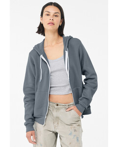 Unisex Sponge Fleece Zip-Up Hoodie Navy Bella + Canvas 3739 Navy