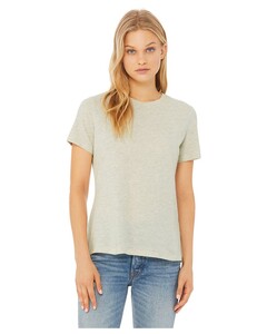 Women's Relaxed Heather CVC Short-Sleeve T-Shirt Natural Bella + Canvas 6400CVC Natural