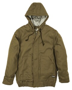 Men's Tall Flame-Resistant Hooded Jacket Brown Berne FRHJ01T Brown