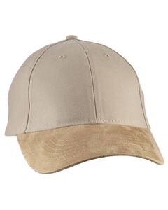 Suede Bill Cap Brown Big Accessories BA555 Brown