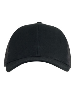 Youth Structured Trucker Cap Black Big Accessories BX019Y Black