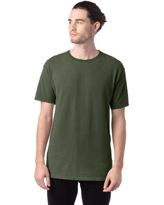 Men's 5.5 oz., 100% Ringspun Cotton Garment-Dyed T-Shirt Green Comfortwash By Hanes GDH100 Green
