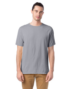 Men's 5.5 oz., 100% Ringspun Cotton Garment-Dyed T-Shirt Gray Comfortwash By Hanes GDH100 Gray
