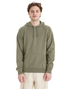 Unisex 7.2 oz., 80/20 Pullover Hoodie Green Comfortwash By Hanes GDH450 Green