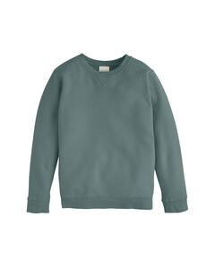 Youth Fleece Crewneck Sweatshirt Green Comfortwash By Hanes GDH475 Green