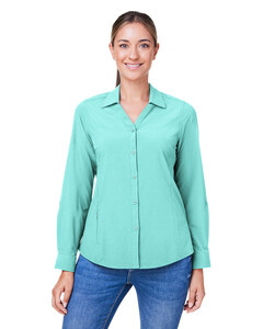 Women's Ultra UVP® Long-Sleeve Marina Shirt Blue-Green Core 365 CE510LW Blue-Green