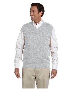V-Neck Vest Gray Devon & Jones D477 Gray