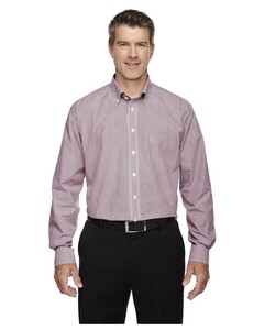 Mens Crown Collection Banker Stripe Maroon Devon & Jones D645 Maroon