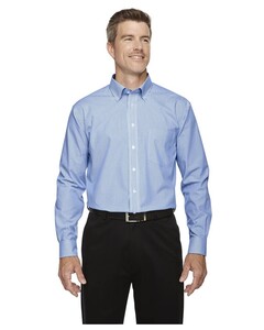 Mens Crown Collection Banker Stripe Blue Devon & Jones D645 Blue