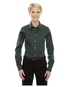 Women's Crown Collection Solid Stretch Twill Green Devon & Jones DG530W Green