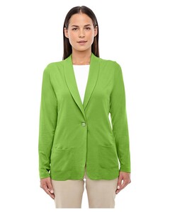 Women's Perfect Fit Shawl Collar Cardigan Green Devon & Jones DP462W Green